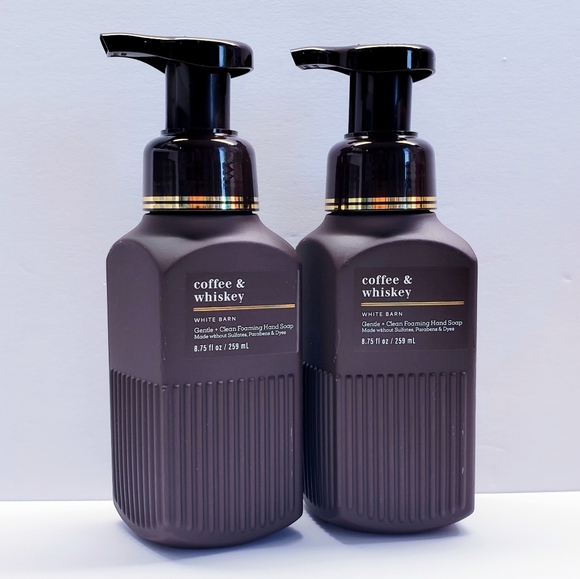 Bath & Body Works COFFEE & WHISKEY Gentle & Clean Foaming Hand Soap (2 pack) - Picture 1 of 3